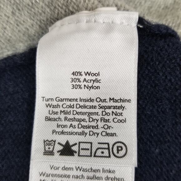 Eddie Bauer Men's 1/4 Zip Wool Blend Pullover Sweater Size TL Large Tall - Picture 5 of 6